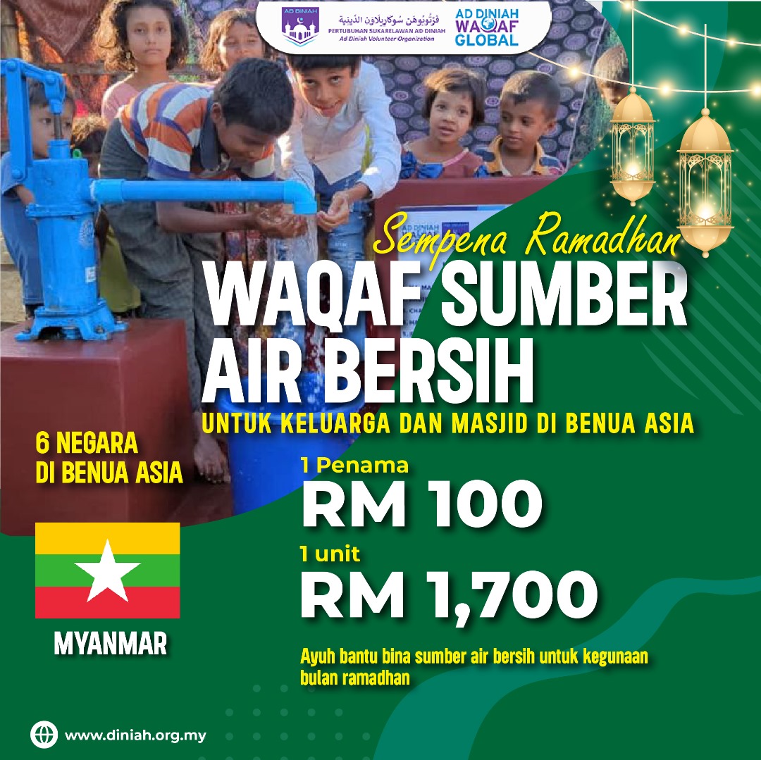 Read more about the article Waqaf Sumber Air Bersih Myanmar | 2024